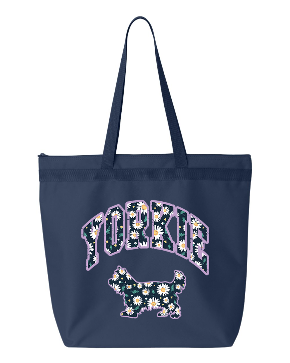 Yorkie Zipper Tote