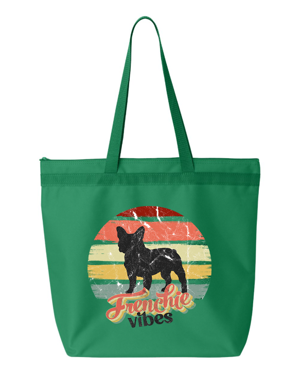 Frenchie Zipper Tote