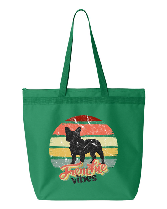 Frenchie Zipper Tote